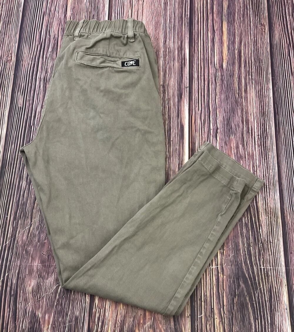 Cove Chino Green Elastic Waist Tapered Leg Pants Mens 30x32 (Actual 30x31)